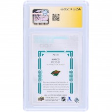 Marco Rossi Minnesota Wild Autographed 2022-23 Upper Deck Series 1 Population Count 100 Teal #PC-10 CGC Fanatics Witnessed Authenticated 9/10 Card