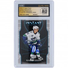 Elias Pettersson Vancouver Canucks Autographed 2020-21 Upper Deck Series 1 Instant Impressions #II-3 CGC Fanatics Witnessed Authenticated Auto 10 Card