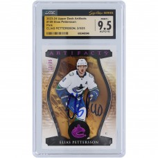 Elias Pettersson Vancouver Canucks Autographed 2023-24 Upper Deck Artifacts Pink #109 CGC Fanatics Witnessed Authenticated 9.5/10 Card