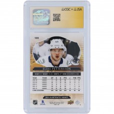 Elias Pettersson Vancouver Canucks Autographed 2023-24 Upper Deck Artifacts Pink #109 CGC Fanatics Witnessed Authenticated 9.5/10 Card
