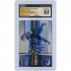 Elias Pettersson Vancouver Canucks Autographed 2020-21 Upper Deck Synergy Constant Threats #CT-13 CGC Fanatics Witnessed Authenticated Auto 10 Card