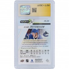 Elias Pettersson Vancouver Canucks Autographed 2020-21 Upper Deck Synergy FX #FX-24 #/749 CGC Fanatics Witnessed Authenticated Auto 10 Card