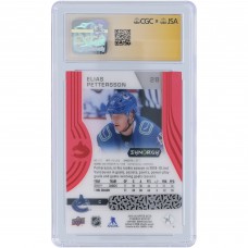 Elias Pettersson Vancouver Canucks Autographed 2019-20 Upper Deck Synergy Red #28 CGC Fanatics Witnessed Authenticated Auto 10 Card
