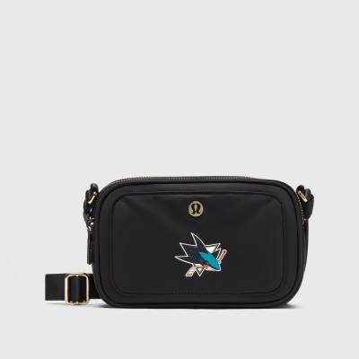 San Jose Sharks lululemon Black Crossbody Camera Bag
