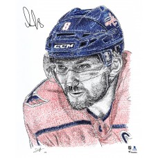 Alexander Ovechkin Washington Capitals Autographed Fanatics Authentic 16 x 20 Photo Print - Art by Jayce Hall - Limited Edition of 50