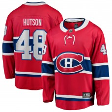 Джерси Montreal Canadiens Lane Hutson Fanatics Red Home Breakaway