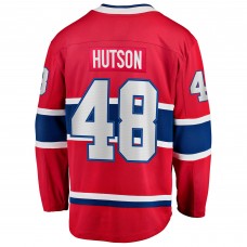 Джерси Montreal Canadiens Lane Hutson Fanatics Red Home Breakaway
