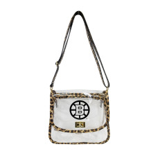 Сумочка Boston Bruins Logo Brands Leopard Print Trim Clear