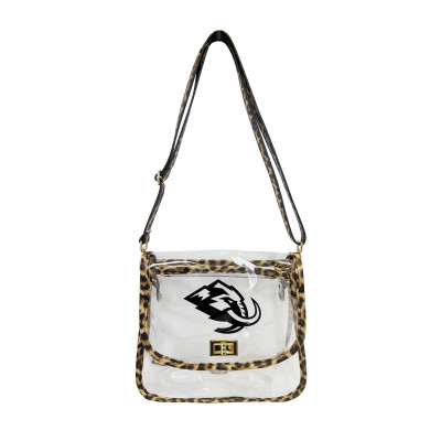 Сумочка Utah Mammoth Logo Brands Leopard Print Trim Clear