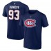 Футболка Montreal Canadiens Ivan Demidov Fanatics Navy Authentic Stack Name & Number