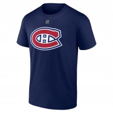 Футболка Montreal Canadiens Ivan Demidov Fanatics Navy Authentic Stack Name & Number