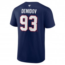 Футболка Montreal Canadiens Ivan Demidov Fanatics Navy Authentic Stack Name & Number