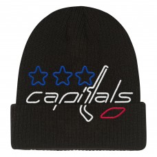 Шапка Подростковая Washington Capitals Mitchell & Ness Black Neon Line Lights Cuffed Knit