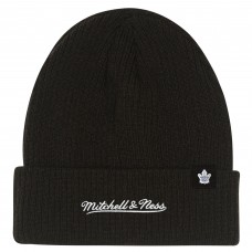 Шапка Подростковая Toronto Maple Leafs Mitchell & Ness Black Neon Line Lights Cuffed Knit
