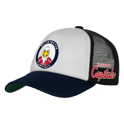 Подростковая Washington Capitals Mitchell & Ness White Mascot Adjustable Trucker Hat