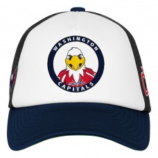 Подростковая Washington Capitals Mitchell & Ness White Mascot Adjustable Trucker Hat
