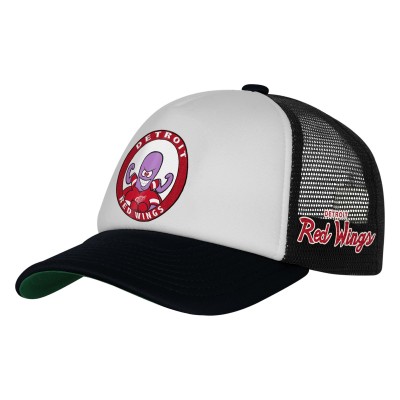 Подростковая Detroit Red Wings Mitchell & Ness White Mascot Adjustable Trucker Hat