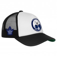 Подростковая Toronto Maple Leafs Mitchell & Ness White Mascot Adjustable Trucker Hat