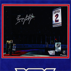 Фото с автографом Brian Leetch New York Rangers Fanatics Authentic Deluxe Framed 8 x 10 Banner Raising Фото с автографом Brian Leetch New York Rangers Fanatics Authentic Deluxe Framed 8 x 10 Banner Raising