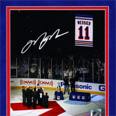 Фото с автографом Mark Messier New York Rangers Fanatics Authentic Deluxe Framed 8 x 10 Banner Raising Фото с автографом Mark Messier New York Rangers Fanatics Authentic Deluxe Framed 8 x 10 Banner Raising