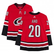 Sebastian Aho Carolina Hurricanes Autographed Fanatics Authentic Red adidas Jersey