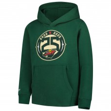 Подростковая Minnesota Wild Mitchell & Ness Green 25 Year Hoodie