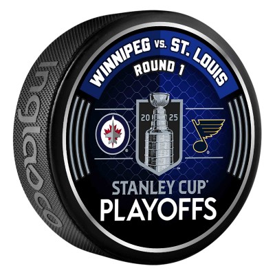 Шайба Winnipeg Jets vs. St. Louis Blues Inglasco 2025 Stanley Cup Playoffs First Round Dueling Match-Up