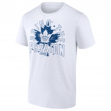Toronto Maple Leafs White 2025 Stanley Cup Playoffs Slogan T-Shirt
