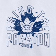 Toronto Maple Leafs White 2025 Stanley Cup Playoffs Slogan T-Shirt