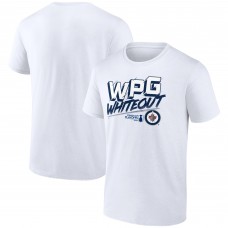 Winnipeg Jets White 2025 Stanley Cup Playoffs Slogan T-Shirt