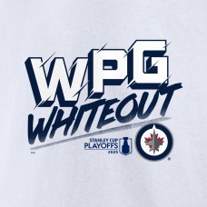 Winnipeg Jets White 2025 Stanley Cup Playoffs Slogan T-Shirt