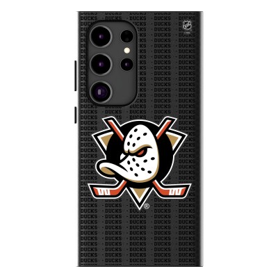 Anaheim Ducks Keyscaper Text Backdrop Galaxy Magnetic Bump Case