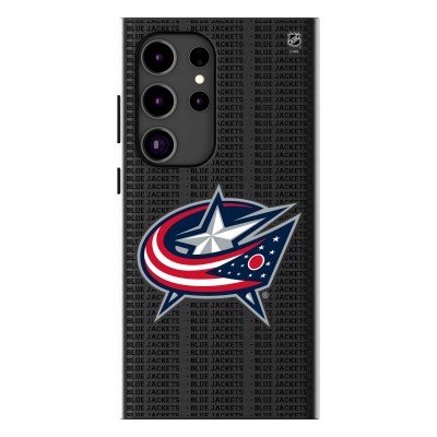 Columbus Blue Jackets Keyscaper Text Backdrop Galaxy Magnetic Bump Case