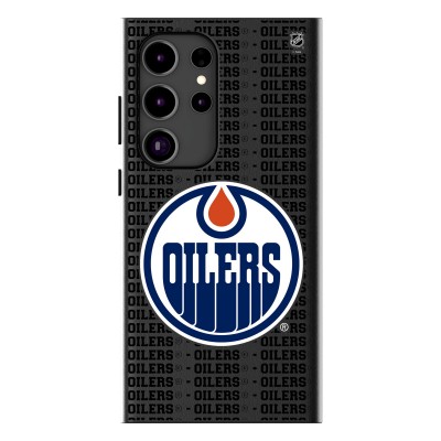 Edmonton Oilers Keyscaper Text Backdrop Galaxy Magnetic Bump Case