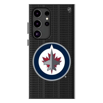 Winnipeg Jets Keyscaper Text Backdrop Galaxy Magnetic Bump Case