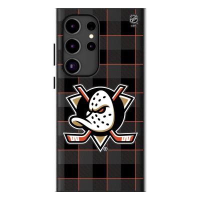 Anaheim Ducks Keyscaper Plaid Galaxy Magnetic Bump Case