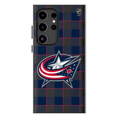 Columbus Blue Jackets Keyscaper Plaid Galaxy Magnetic Bump Case