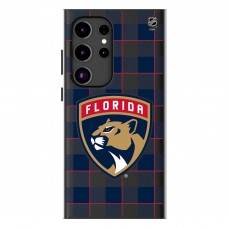 Florida Panthers Keyscaper Plaid Galaxy Magnetic Bump Case