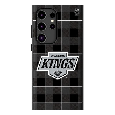 Los Angeles Kings Keyscaper Plaid Galaxy Magnetic Bump Case