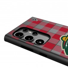 Minnesota Wild Keyscaper Plaid Galaxy Magnetic Bump Case