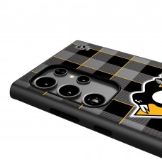 Pittsburgh Penguins Keyscaper Plaid Galaxy Magnetic Bump Case