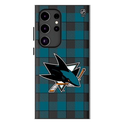 San Jose Sharks Keyscaper Plaid Galaxy Magnetic Bump Case
