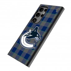 Vancouver Canucks Keyscaper Plaid Galaxy Magnetic Bump Case