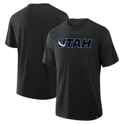 Футболка Utah Mammoth Fanatics Black Combo Stadium Slub