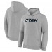 Толстовка Utah Mammoth Fanatics Heather Gray Combo Legacy Fleece