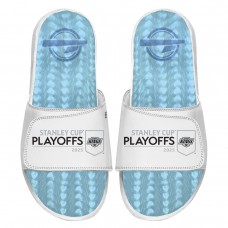 Unisex Los Angeles Kings ISlide White 2025 Stanley Cup Playoffs Ice Gel Slide Sandals