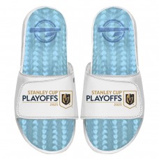 Unisex Vegas Golden Knights ISlide White 2025 Stanley Cup Playoffs Ice Gel Slide Sandals