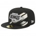 Бейсболка Los Angeles Kings New Era Black Faded Lines 59FIFTY