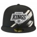 Бейсболка Los Angeles Kings New Era Black Faded Lines 59FIFTY