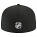 Бейсболка Los Angeles Kings New Era Black Faded Lines 59FIFTY